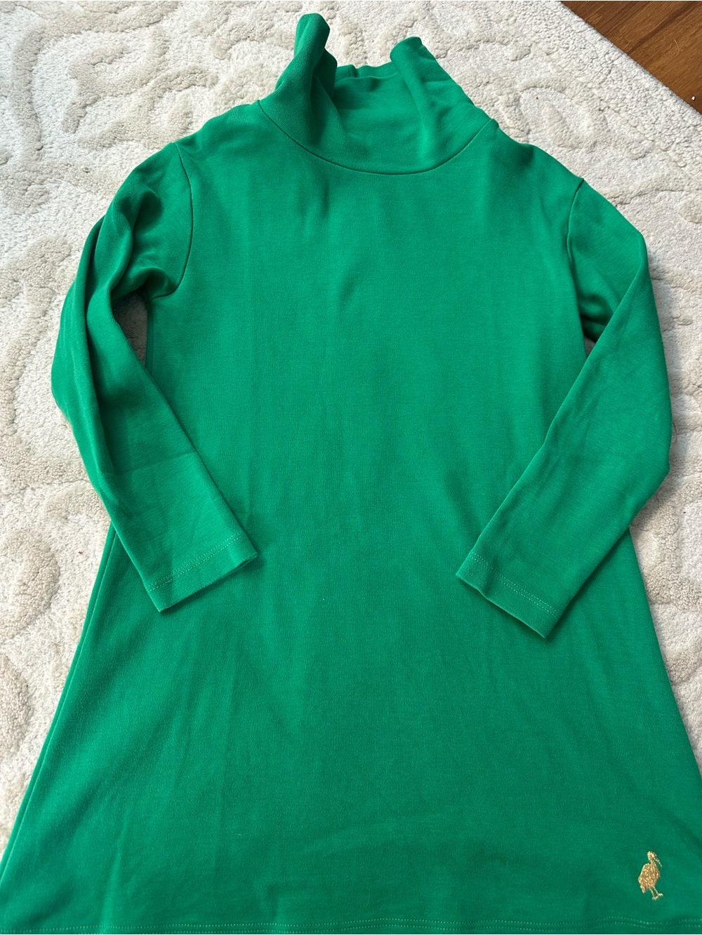 The Beaufort Bonnet Company Girls Green Long-Sleeve Dress